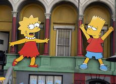 Bart and Lisa Simpson