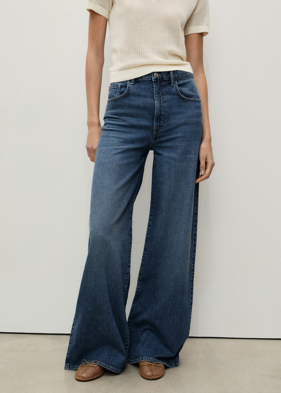 High-Rise Wide-Leg Jeans