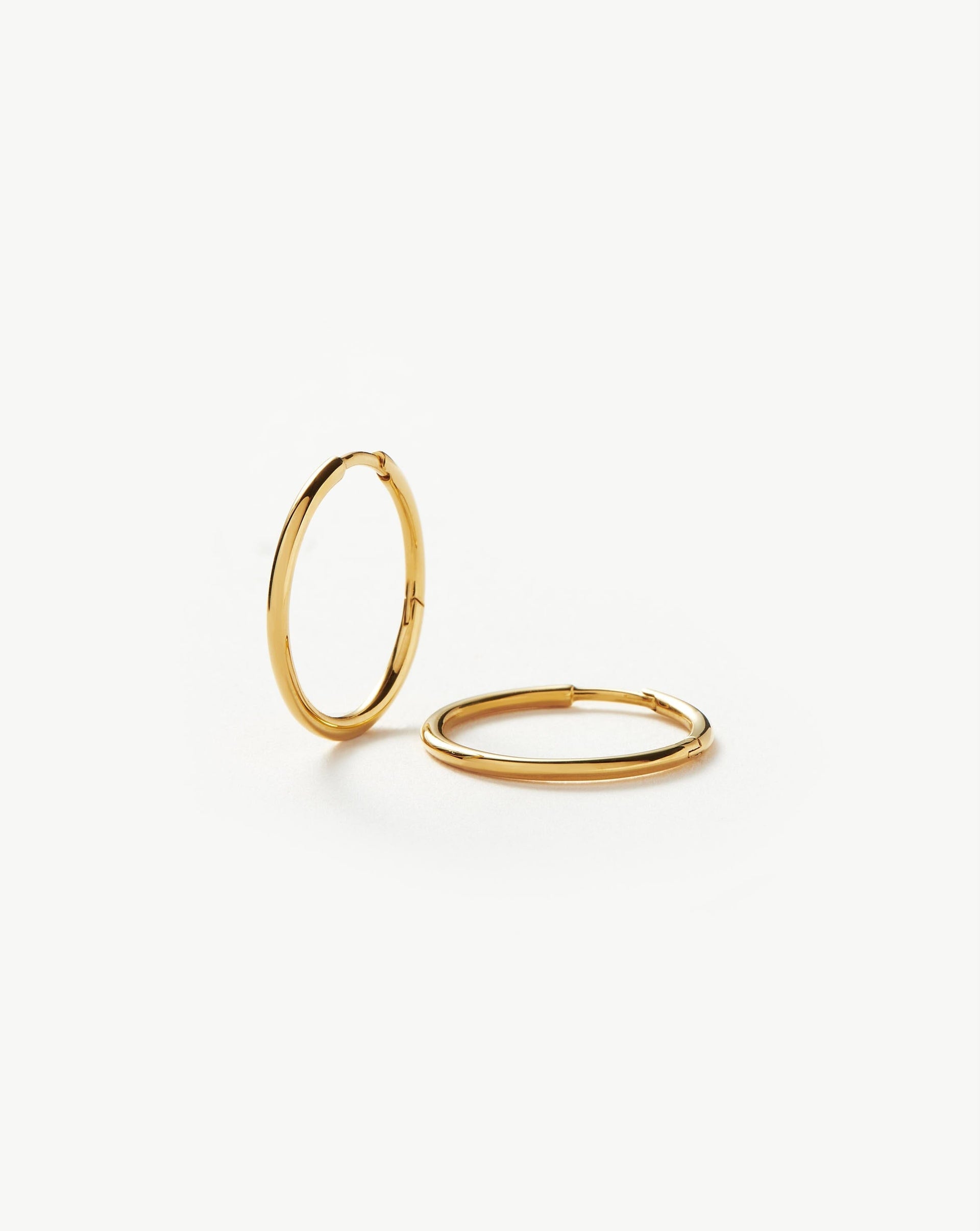 Classic Small Hoop Earrings | 18ct Gold Plated - 18ct Gold Vermeil