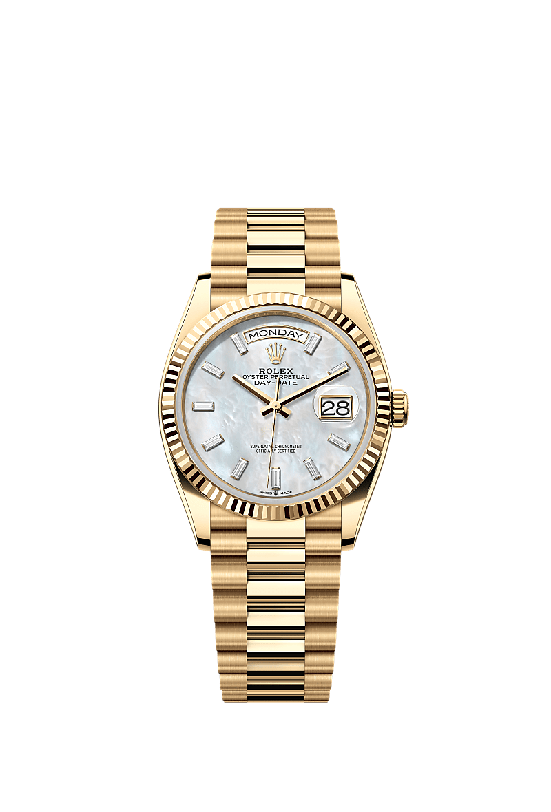 Rolex Day-Date 36 Watch: 18 Kt Yellow Gold - M128238-0123