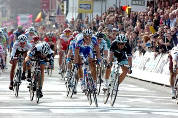 The sprint finish was a close affair