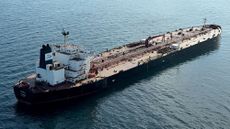 The Russian oil tanker Boracay, which has been sanctioned by the EU