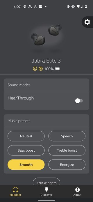 Jabra Elite 3 Screen