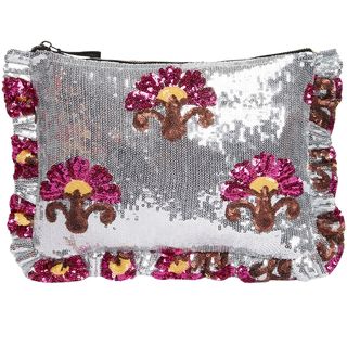 silver embellished party bag