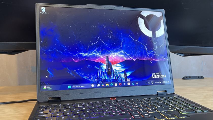 Lenovo Legion 5 Gen 10 gaming laptop screen and keyboard