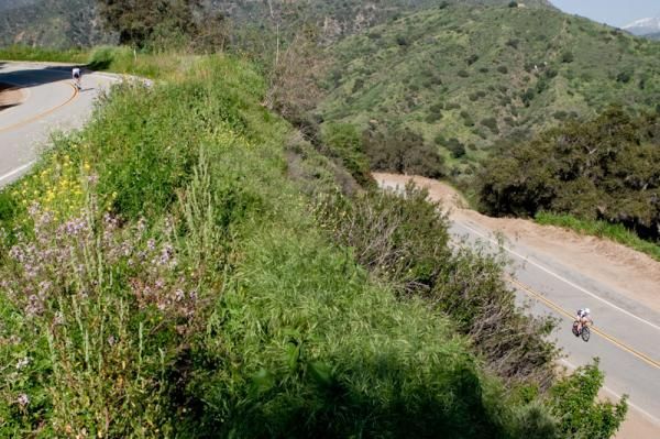 Steep roads separated riders along the route