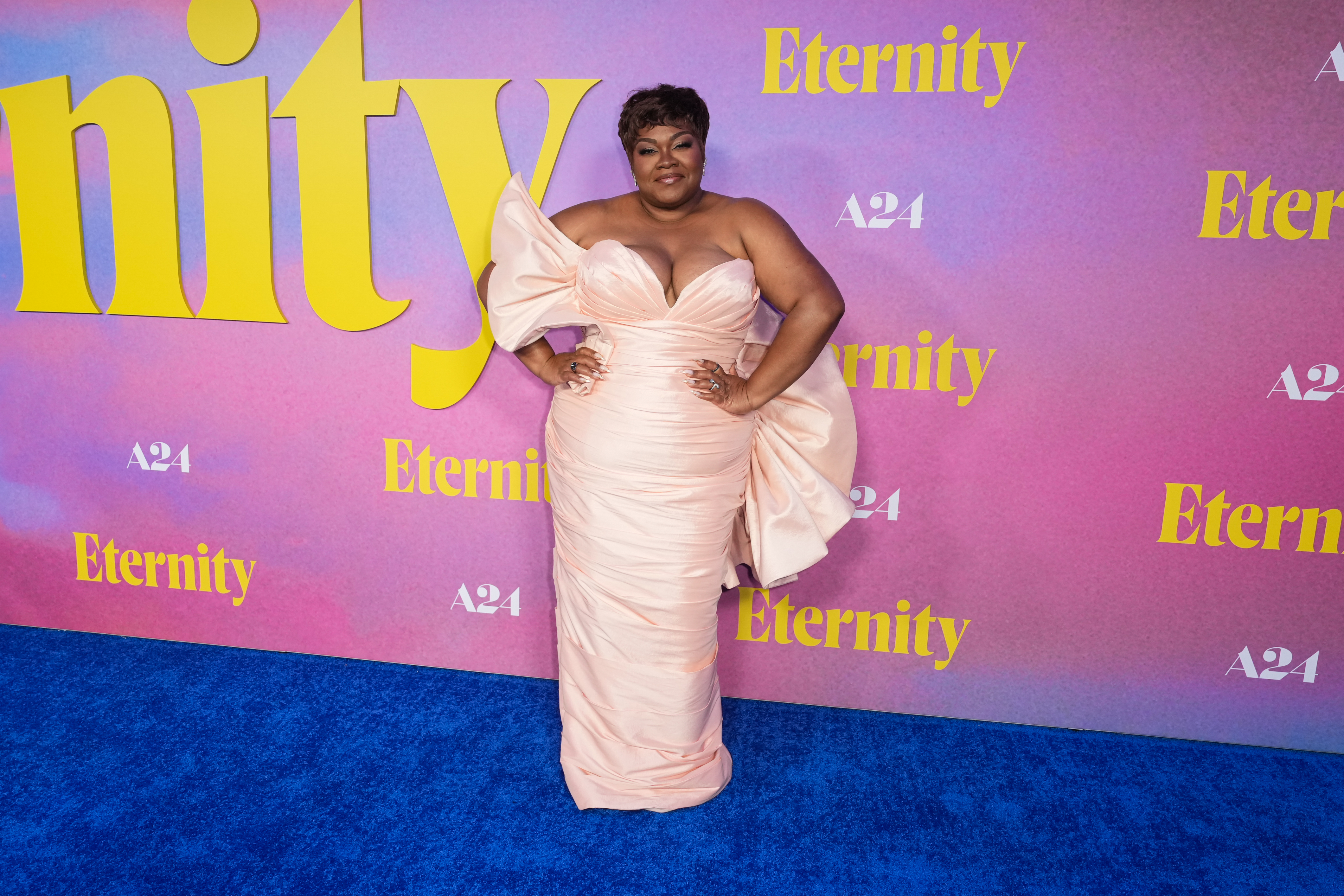 Da&#039;Vine Joy Randolph at A24&#039;s &amp;quot;Eternity&amp;quot; New York Premiere held at Regal Union Square on November 08, 2025 in New York, New York