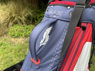 Feather logo on the bag
