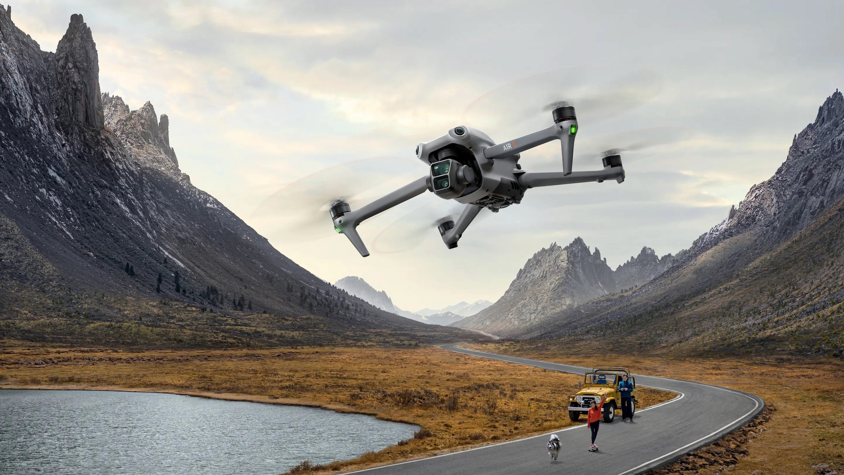DJI Air 3 in midair