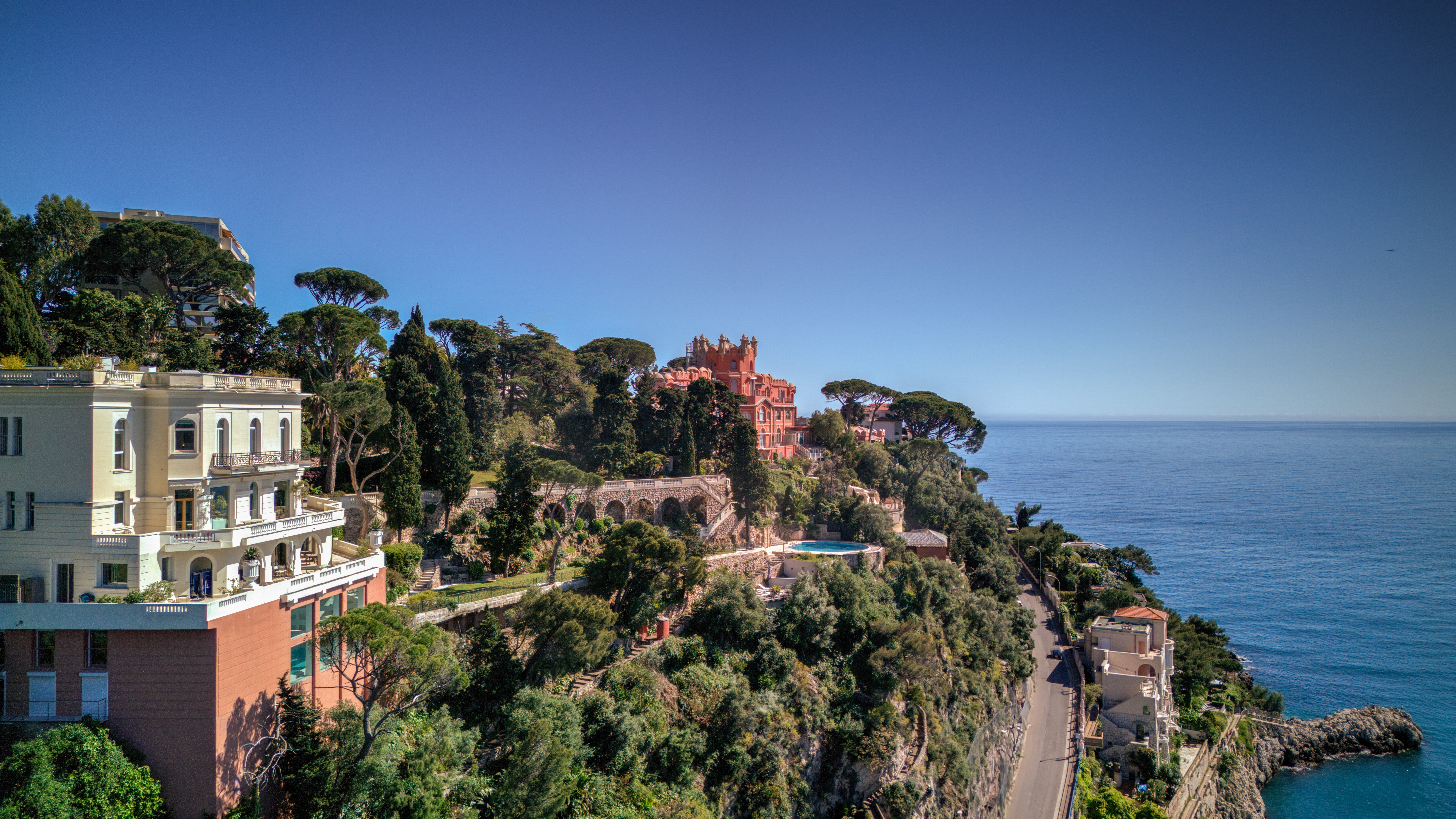 Roc Fleuri villa overlooking the Mediterranean sea.