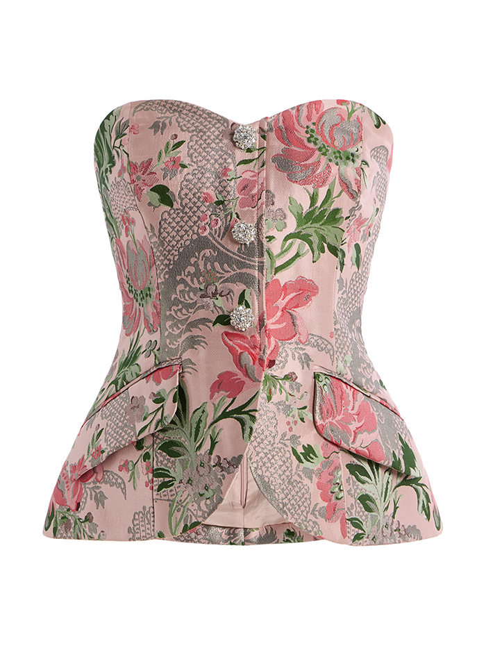 Cara Cara, Wes Floral Jacquard Top