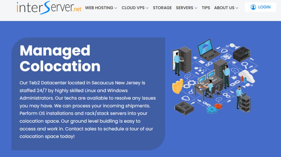 Website screenshot of InterServer (August, 2025)