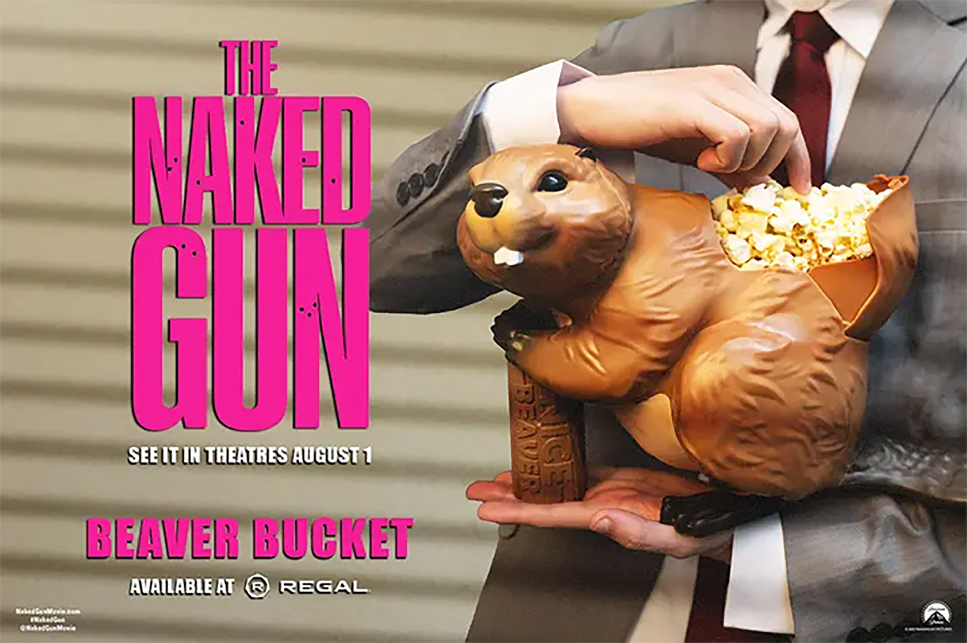 The Naked Gun popcorn bucket