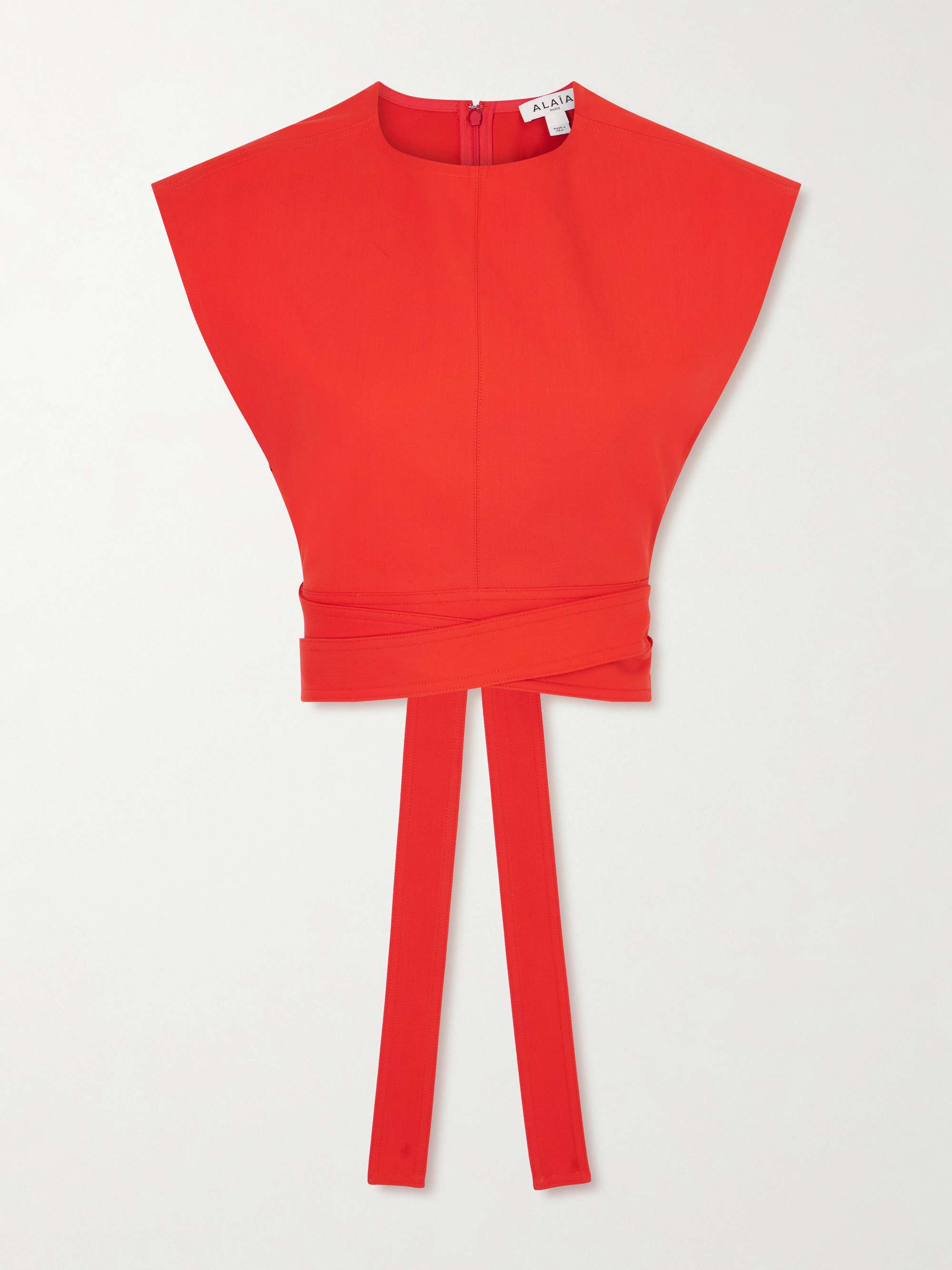 Cropped Cotton-Poplin Top