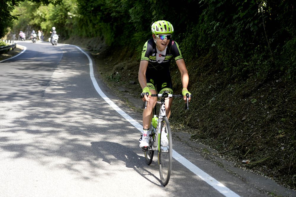 Davide Formolo (Cannondale-Garmin) on the attack