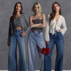 Three models wearing the New Look denim range