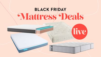 A graphic saying 'Black Friday mattress deals'