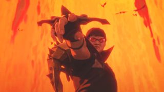 Uzi as Vayne in the Rise music video