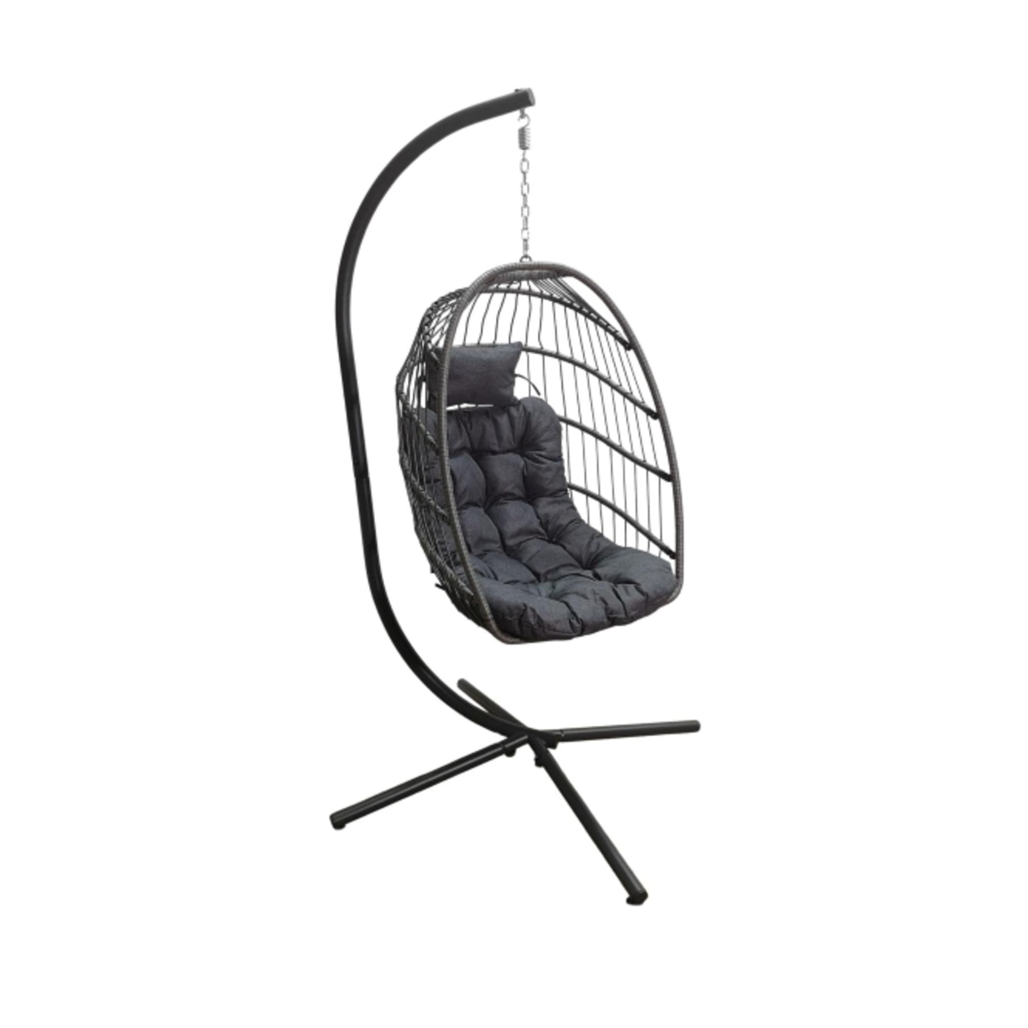 Samuel Alexander Grey Hanging Egg Chair