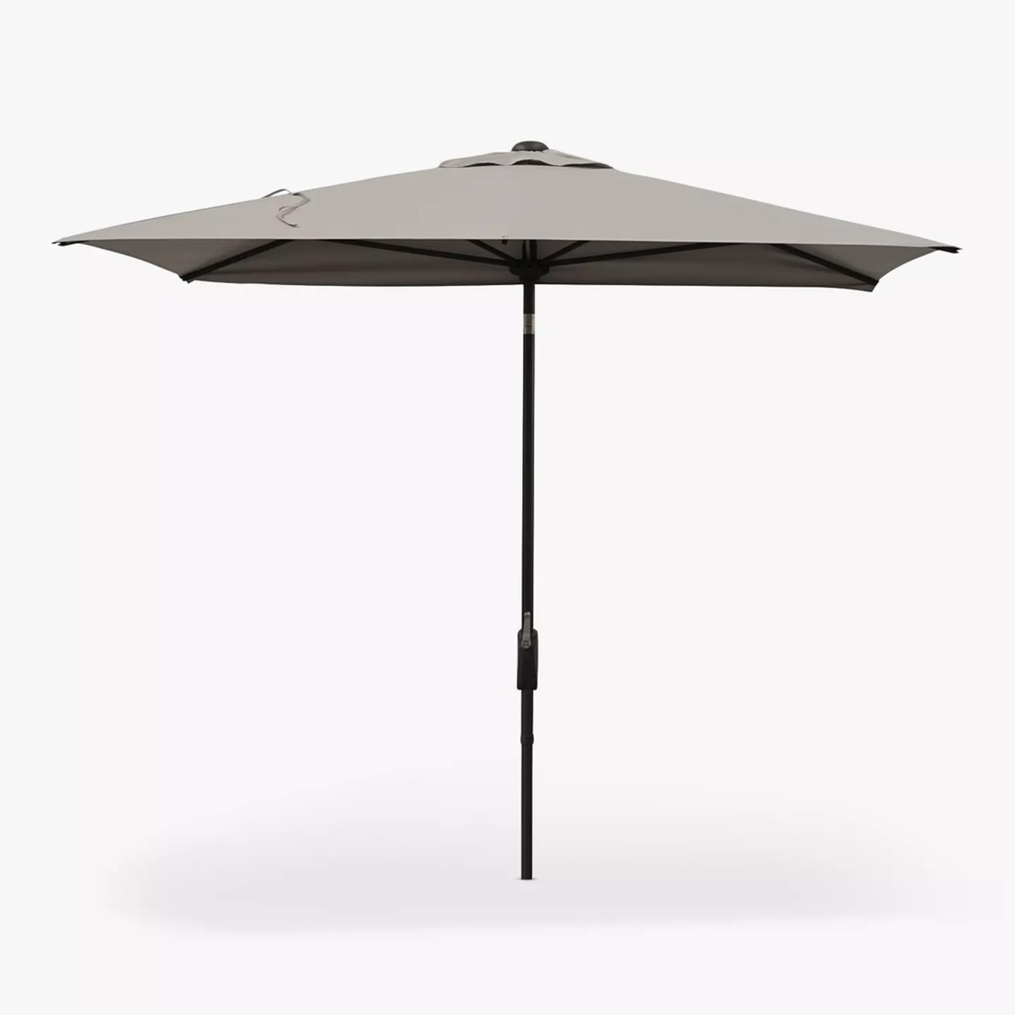 Kettler Wind-Up Balcony Half Parasol, 2.1m, Stone