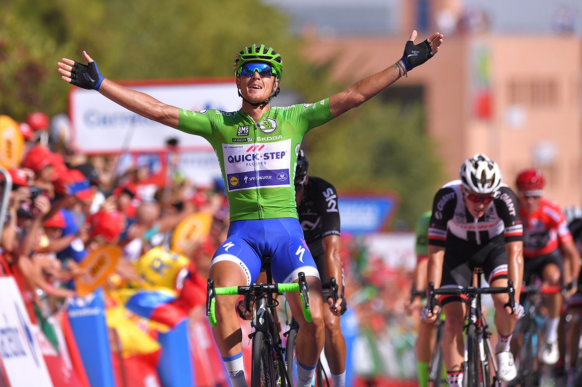 Matteo Trentin won by a clear margin