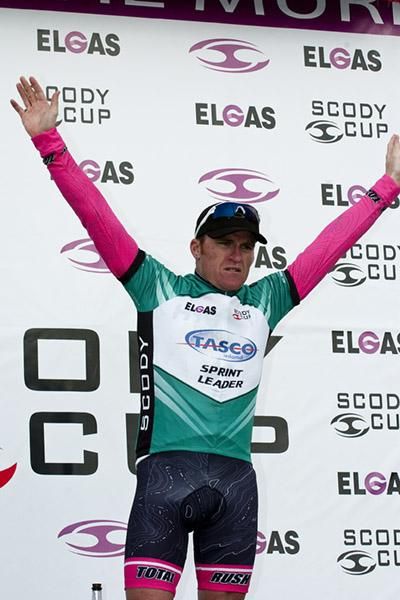 New Zealander Gordon McCauley (Hyster-Total Rush) is the new leader of the Tasco Sprint Points competition.