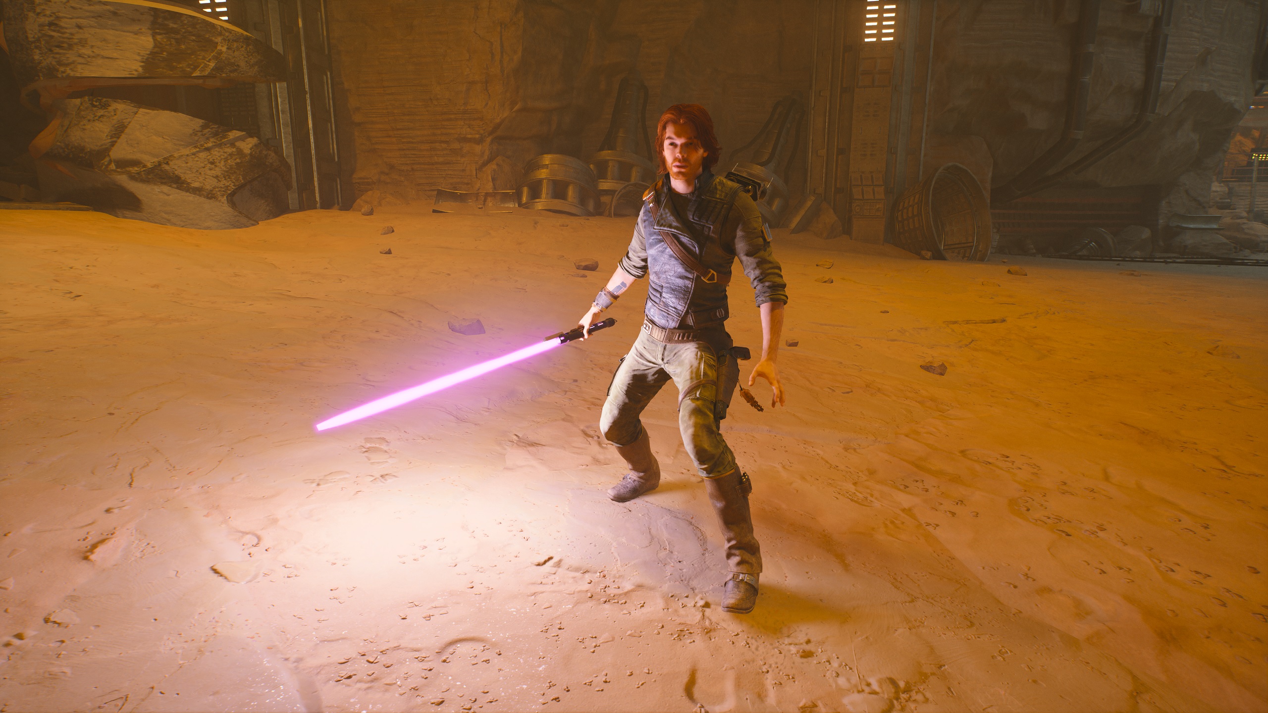 Star Wars Jedi: Survivor, стойка со световым мечом, однолезвийный