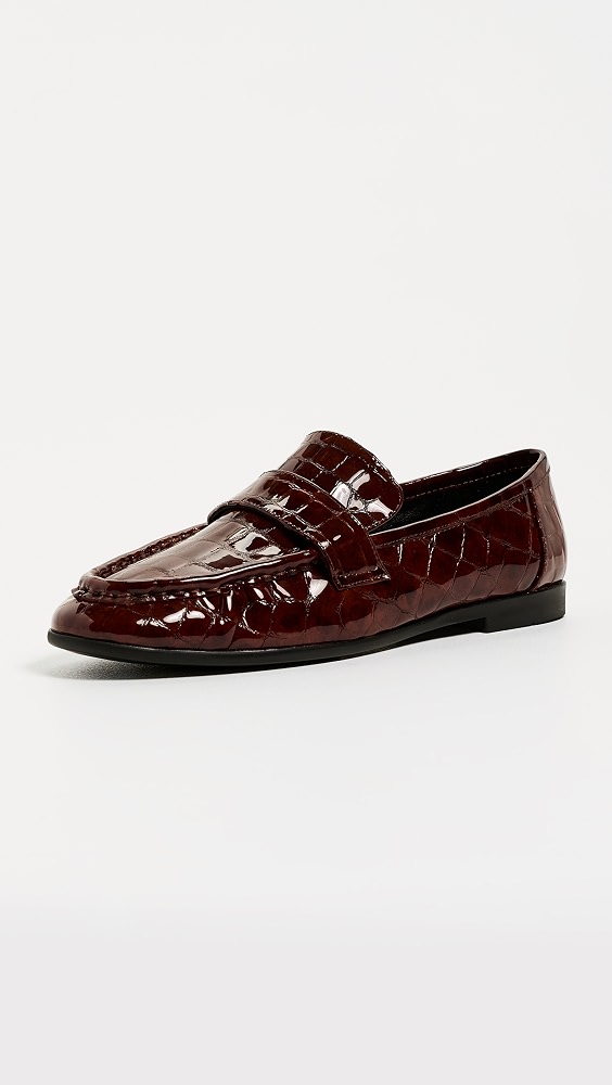 Arrow Loafers - Cinnamon Croc Patent Leather
