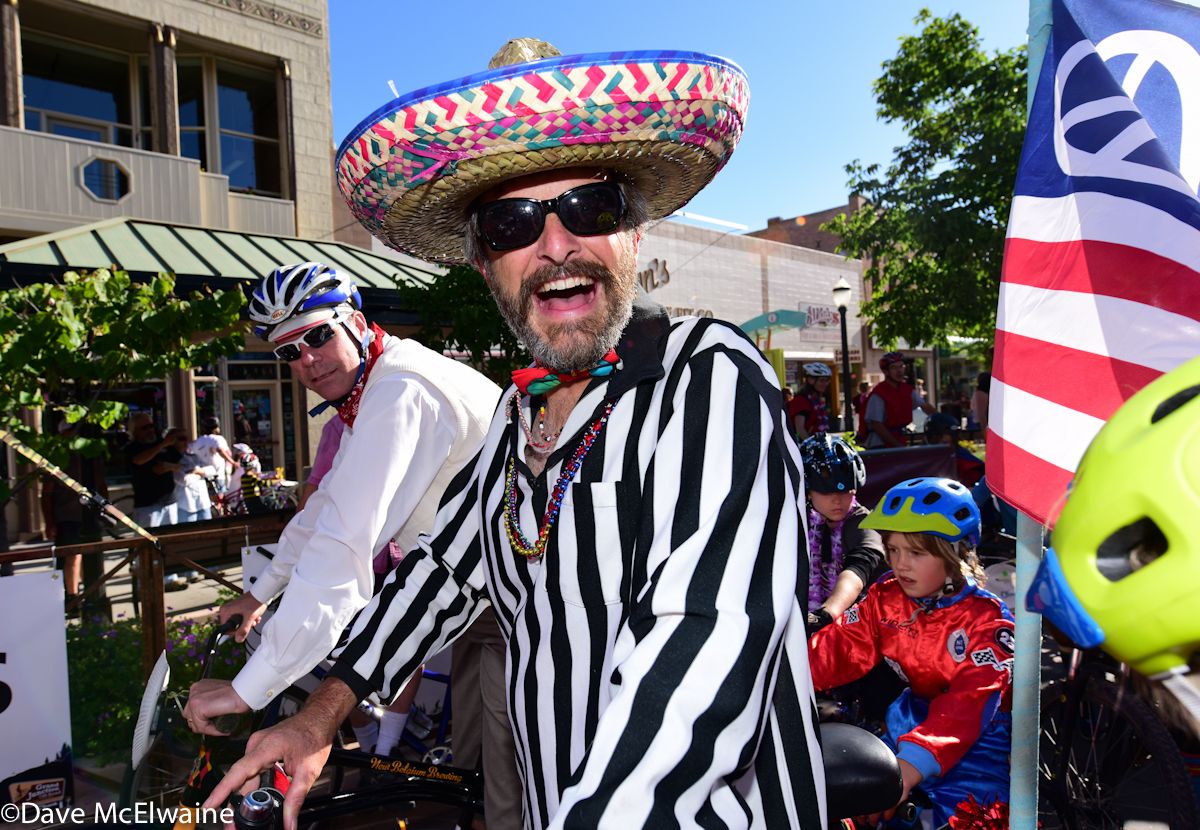 The festivities on Main Street included a Klunker race in costumes