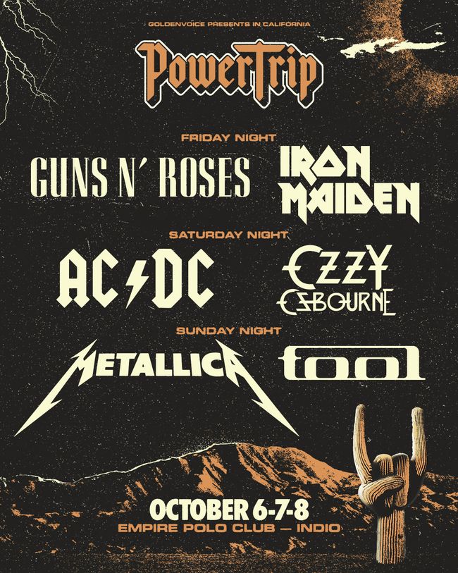 It's official AC/DC, Metallica, Iron Maiden, Guns N' Roses, Ozzy Osbourne and Tool confirmed
