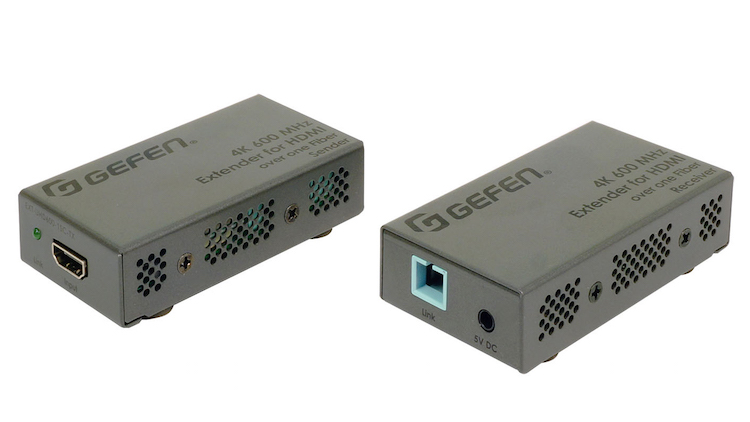 Gefen Ships 4K 600 MHz Extender over Fiber