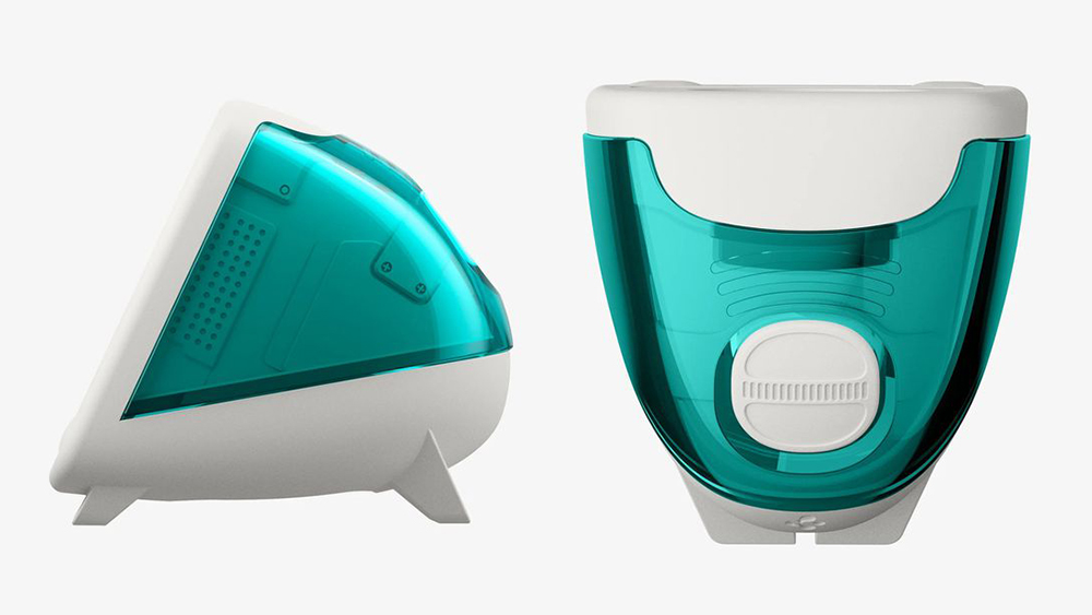 An image of an Apple Watch charger that looks like an Apple iMac G3