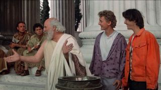 Bill and Ted with Socrates