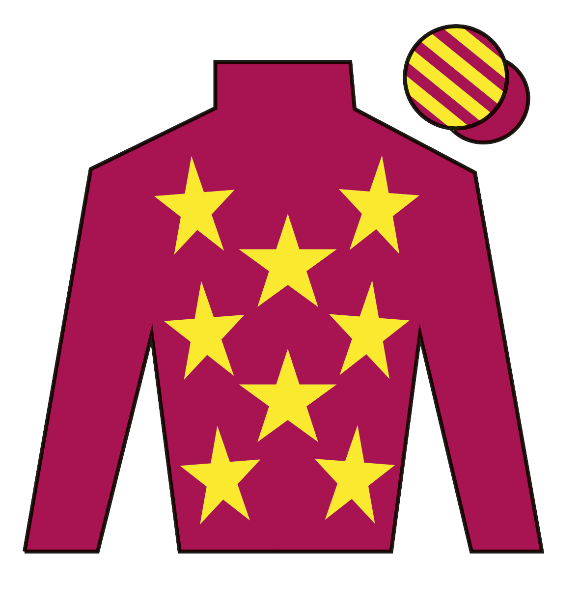 Jockey's silks for Monty&amp;rsquo;s Star as a 2026 Grand National runner