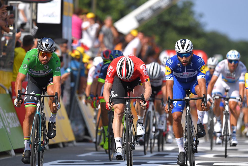 Fernando Gaviria (Quick-Step Floors) wins stage 4 at the Tour de France