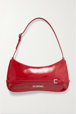 Jacquemus Le Bisou Ceinture Patent-Leather Shoulder Bag