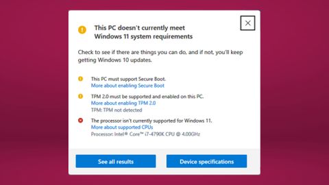 You Can Actually Upgrade To Windows 11 Without A Tpm Here S How Tom S Guide