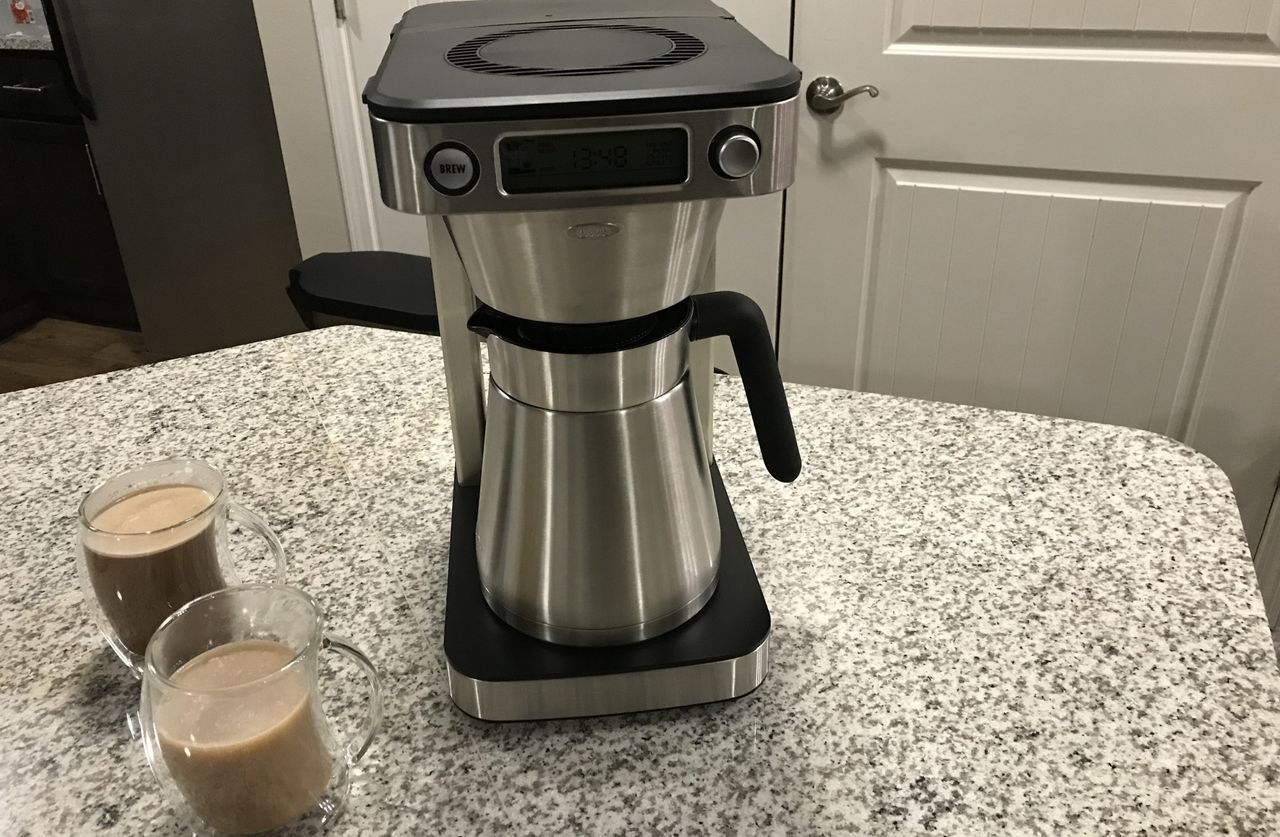 OXO Brew 12 Cup Coffee Maker after making two coffees