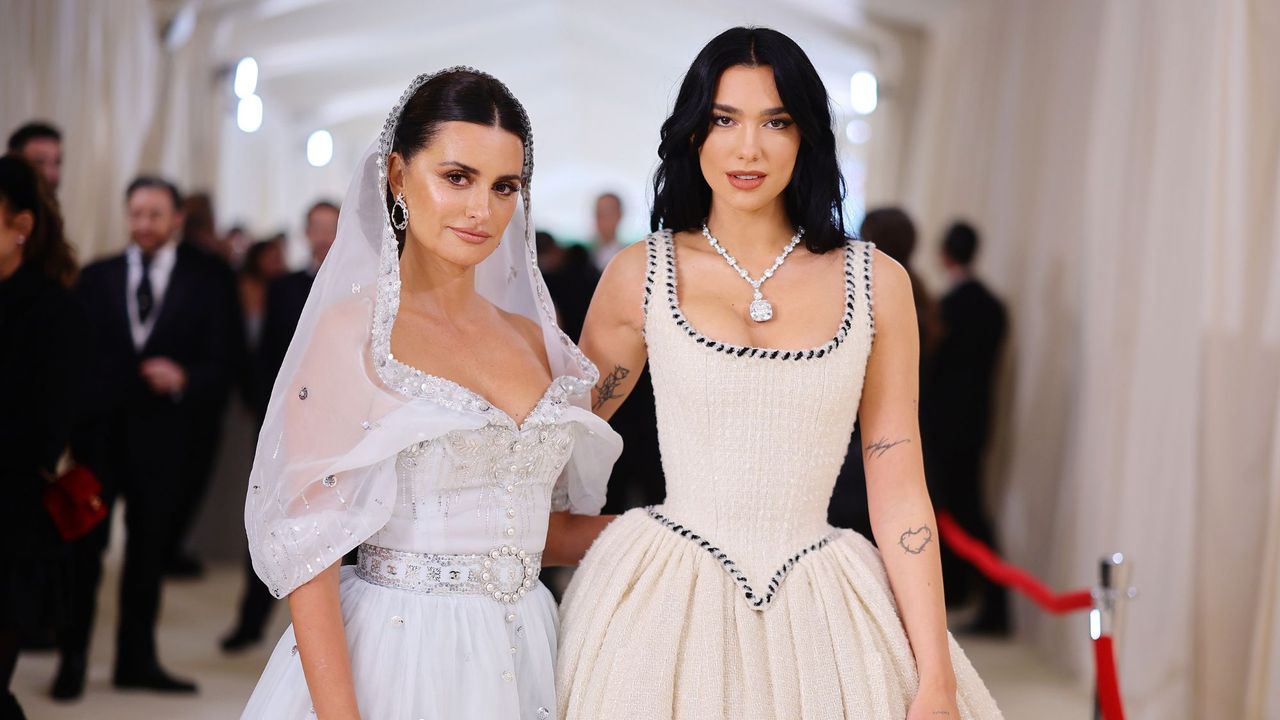 Penelope Cruz and Dua Lipa attend the 2023 Met Gala