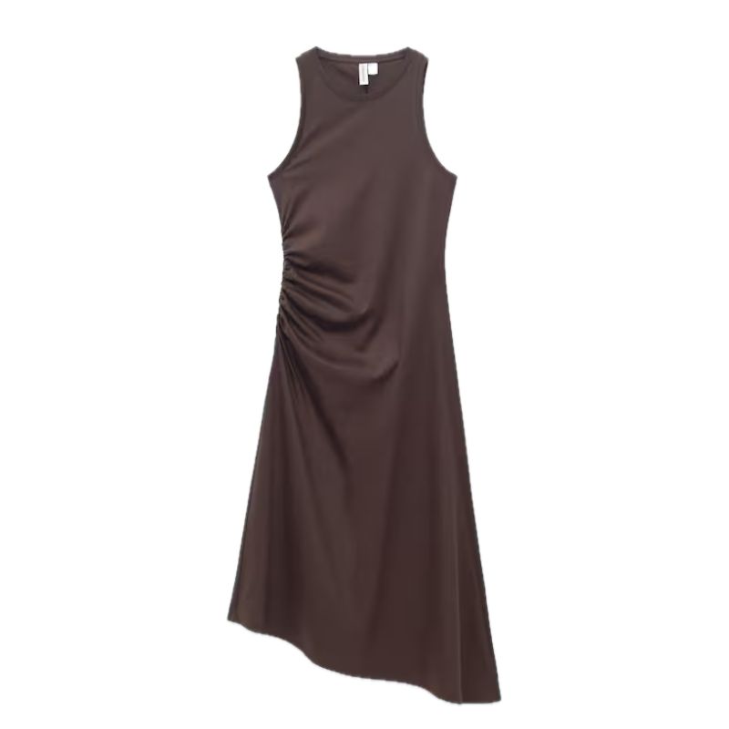&amp;amp; Other Stories, Ruche Asymmetric Midi Dress