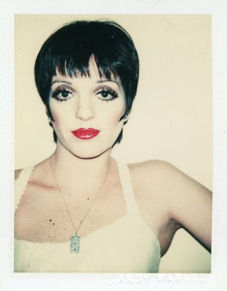 Polaroid portrait of Liza Minnelli by Andy Warhol