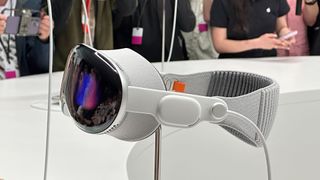 The Apple Vision Pro headset at WWDC 2023