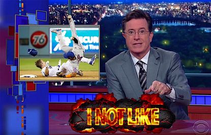 Stephen Colbert gives his "hot takes"