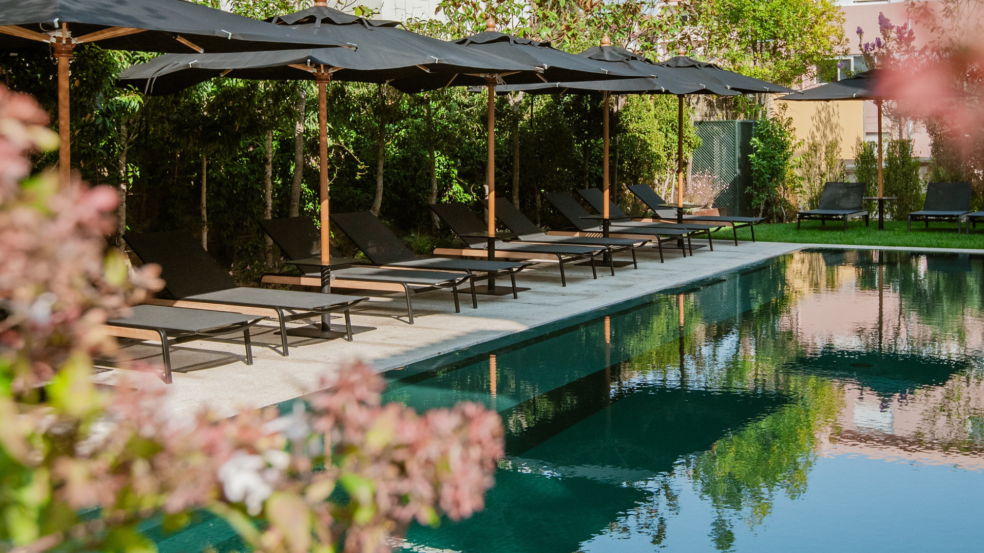Outdoor pool at Palacete Severo