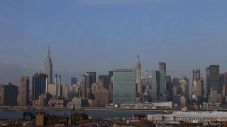 Kevin looking at the view of the city in Home Alone 2: Lost in New York.