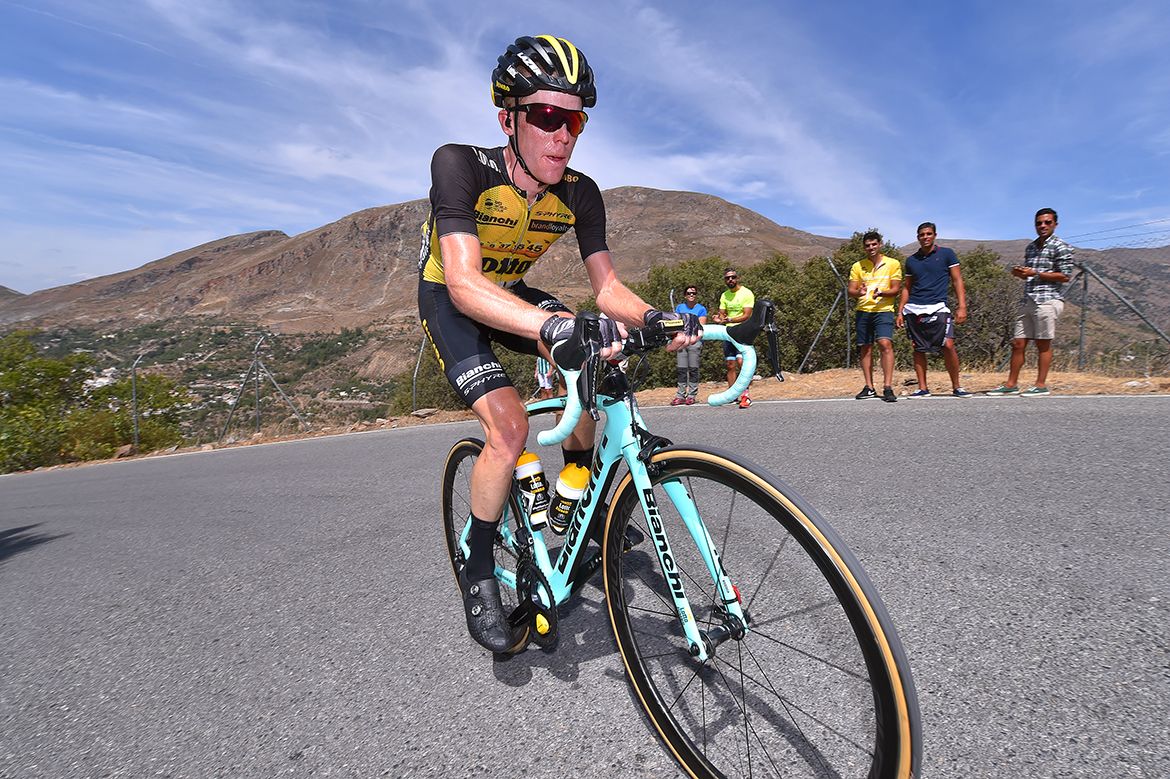 Steven Kruijswijk on stage 15 of the Vuelta a Espa&ntilde;a