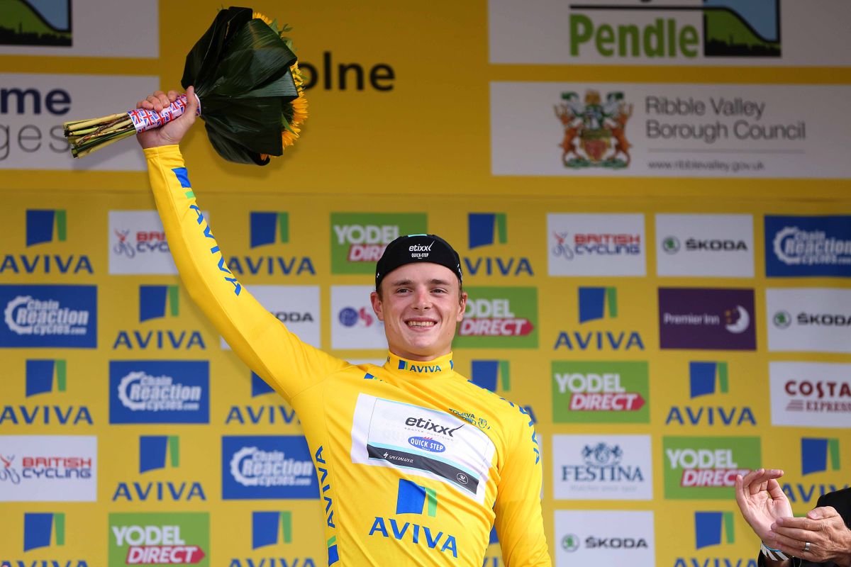 Petr Vakoc (Etixx-Quickstep) in the lead at Tour of Britain