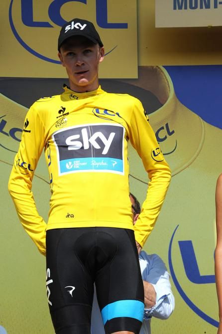 Race leader Chris Froome (Sky)
