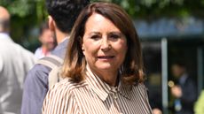 Carole Middleton attends day eight of the Wimbledon Tennis Championships at the All England Lawn Tennis and Croquet Club on July 07, 2025