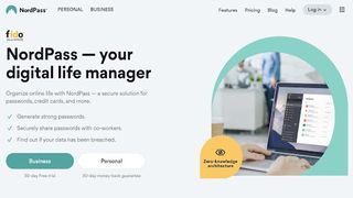 Website screenshot for NordPass